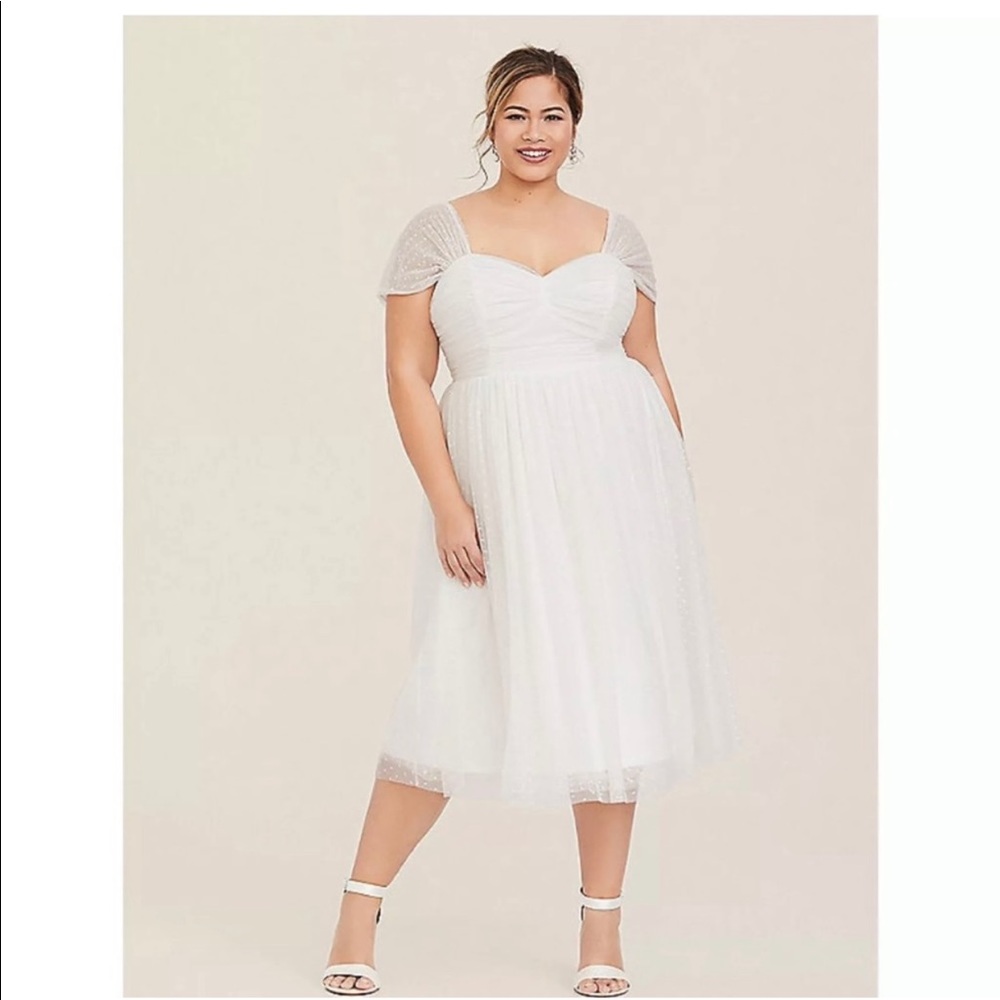 Torrid Formal Ivory Skater Dress